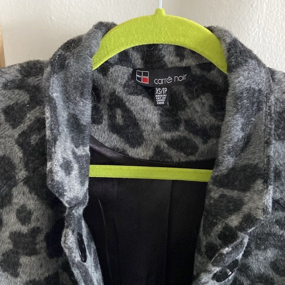 Wool Blend Leopard Jacket - Picture 3 of 5
